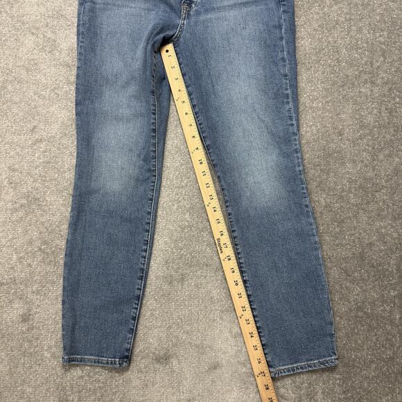 Gap Jeans Womens 12 31 Blue True Skinny Mid Rise High Stretch Denim Pants NWT - Picture 9 of 12